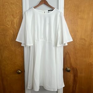 NWT Boohoo Ivory size 16 USA skater dress